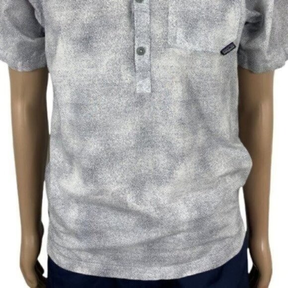 PATAGONIA short sleeve 1/2 button down shirt size small abstract print - Picture 3 of 7